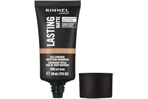 Rimmel Lasting Matte Full Coverage Light-weight Foundation 30ml, 200 Soft Beige
