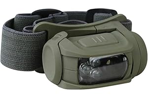 KOMBAT TACTICAL Army Combat Military Predator Headlamp II Head Torch Camping LED Lamp Red Filter Olive Green