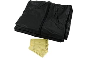 Basic Medical Supply BasicMecicalSupply Einweg-Leichensack, schwarzes PVC, 1 Stück