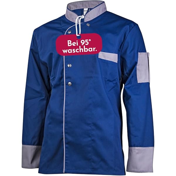 Clinotest Veste De Cuisine à Manches Longues Pour Homme - Lavable