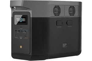 Générateur d'énergie portable EcoFlow DELTA Max 2016 Wh, générateur solaire avec 4 sorties CA 2400 W (surtension 4600 W) pour utilisation en extérieur, voyage et camping en camping-car