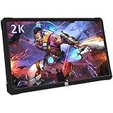 13.3 Inch Portable USB C Monitor, 2560 * 1440 IPS Screen QHD Display, CNC Aluminum Housing, Silm, Ultralight Input, Light Weight, HDMI Input Extra Thin for Raspberry PI 3B + \ PS4 \ PS3 \ XBOX360 \ Nintendo Switch Console, PC Mobile Display