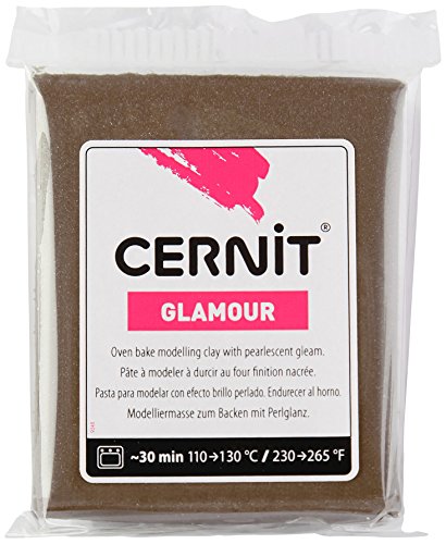 Cernit1-Piece Clay GLAMOUR 56 G BRONZE, BRONZE