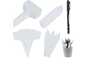 HYWEAN HOMD 300 Pièces Étiquettes de Plantes de Jardin, Étiquettes en Plastique pour Plantes, Étiquettes de Jardinage, Extérieur Marquage Plantation, Imperméable Marqueurs Plante pour Jardin, Blanc