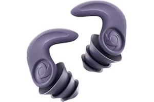 DAIDORA Tapones oidos ruido dormir Antironquidos & Ruido - Tapones oidos natación, seguros laterales, nadando & corriendo - Para Viajes, Trabajo & Deporte Morado
