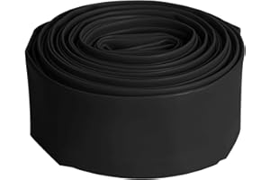 通用 Aoje-Link 22mm ID Black Heat Shrink Tubing Shrinkable Tube 5M(16.4Ft) 1pcs