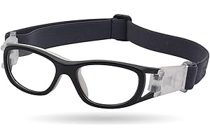 cigemay Occhiali per Bambini, Accessori per Occhiali da Basket Regolabili da Calcio per Adolescenti, naselli in Silicone Super Morbidi, per Bambini dai 5 ai 15 Anni