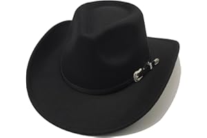 Willheoy Cowboy Hat for Women Western Hat for Men Cowboy Felt Hat Adjustable Outdoor with Shapeable Brim