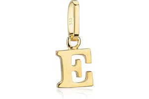 NKlaus Alphabet Kettenanhänger - kleine Buchstabe Anhänger Gold 333 - Gelbgold 8 Karat - Kinder Talisman Amulett