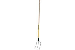 LEBORGNE Fiskars 428251 Heugabel, 3 Zähne, 26 cm, Länge 17 cm, mit Griff
