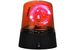 CHRISTY HARRELL Luz de Emergencia giratoria para Fiesta de Disco, luz LED para Coche, luz de Discoteca, Fiesta, DJ, luz estroboscópica, Sirena para decoración/luz Circular para cumpleaños, Rojo