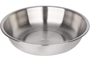 HoneyGuaridan Tazón de Fuente de alimento para Mascotas de Acero Inoxidable para Perros y Gatos, Compatible con el comedero para Mascotas automático