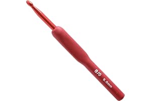 RUNFENG 1Pieza Ganchillos Crochet Ergonomicos de Silicona,Aguja de Ganchillo Ideal para Cualquier Tipo De PatróN E Hilado,Crochet Hook Set,Regalo para Mujeres,Kit de Agujas de Tejer Ganchillo Crochet-5.0MM