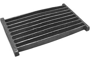 SEZAM 33 x 20,5 cm Gussrost Ofenrost Ascherost Kaminrost passend Kaminofen Tafelrost Rost Ofengitter Kamin Ersatzteile Zubehör Gussrost Ofenrost Grillkamin Eckig Eckrost