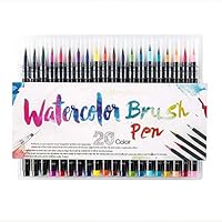 20 Pieces Color Brush Pens Set Watercolor Brush Pen Color Markers for Painting Cartoon Sketch Calligraphy Drawing Manga Brush
