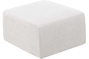 AQIGR Hockerbezug Quadratisch/Rechteckig 40x40/60x60 Ottoman Cover Ottomane Schonbezug Hocker Hussen für Fußhocker Stretch Ottomane Abdeckung für Hocker Protector Hockerabdeckung ( Color : #6 , Size : L )