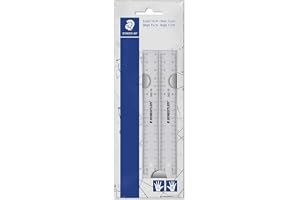 STAEDTLER 562 152 PB TH 150mm Plastic Flat Ruler Set