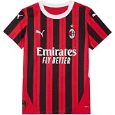 ACM 1899 PUMA ACM Home Jersey Replica Jr Erkek/Unisex Forma, For All Time Red-PUMA Black, 7-8 YAŞ