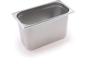 TeknoStahl GN Behälter Gastronorm 1/3 Edelstahl (200 Millimeter)