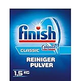 Für optimale Reinigungsergebnisse wird die zusätzliche Verwendung von Finish Klarspüler und Finish Spezial-Salz empfohlen.