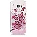 Produktbild Samsung Galaxy S7 Edge Hülle, Chreey Glitzer Muster Transparent Handyhülle Niedlich Mode Süß Temperament Weiche TPU Silikonhülle Case Ultra Dünn Kratzfest Durchsichtige Hülle Backcover [Plum Blume]