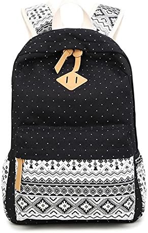 Backpack Ladies With, Neillie Backpack Ladies Backpacks Girl Vintage Stylish 14 Inch Backpack Ladies Bag Backpack (Gypsy Point Black)