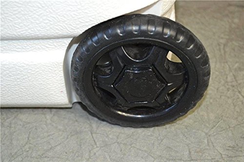 Kühlbox Eisbox Kühltasche mit Thermometer und Rollen Weiß (45 Liter ) - 6