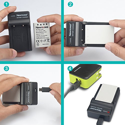 Newmowa Batterie EN-EL5  2  et Chargeur Micro USB Portable Kit pour Nikon Coolpix P530  P520  P510  P100  P500  P5100  P5000  P6000  P90  P80