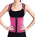 DODOING Damen Zipper Sport Waist Cincher Training Sport Korsage Korsett Corsage Schwitzen Sauna Neopren Weste Tank Top für Gewichtsverlust