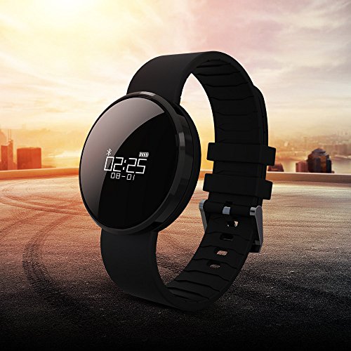 Fitness Tracker mit integrierter Herzfrequenzmessung am Handgelenk von Outry, wasserdichter Schrittzähler mit Anzeige von Schritten, Tagesziel, Kalorienverbrauch, Distanz, Schlafanalyse, Datum und Uhrzeit, Aktivitätstracker für Android und IOS(Generation 2) - 2