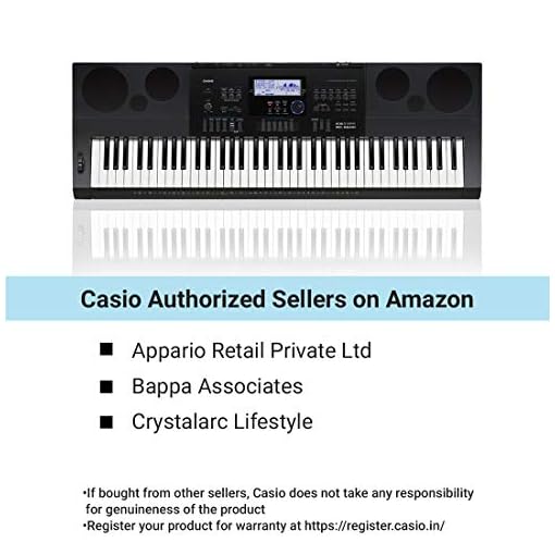 Casio WK6600 76-Key Workstation Keyboard with Power Supply and Piano tones - Image 4