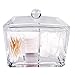 Pusheng Clear Q-tip Swab Acrylic Cotton Pad Organizer Box Cosmetic Stick Holder Storage