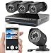 Produktbild Zmodo CCTV 4 Kanal 1080P HDMI NVR Überwachungssystem mit 4 * 720P HD sPoE IP Überwachungskamera Set für Aussen/Innen, Wetterfest, Schwarz