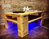 couchtisch aus europaletten selber bauen  Palettenmöbel Couchtisch LED/Beleuchtung \