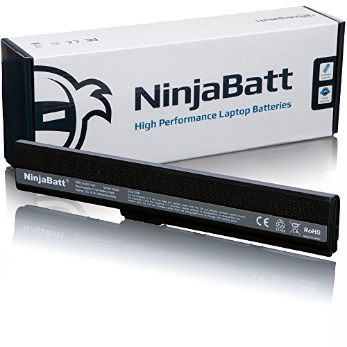 NinjaBatt New Laptop-Akku für Asus A32-K52 A42 K52J K52N K42J K42JC A52F A42-K52 X52F K52 A41-B53 K42F A41-K52 K52F A62 X42 X52J A52J A42J K52JC – High Performance [6 Zellen/4400mAh/48wh]