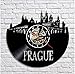 Produktbild HAOLY Prager Stil dekorative Uhr,Vinyl Record wanduhr,Kreativ Persönlichkeit Kunst Memory-A 30cm(12inch)