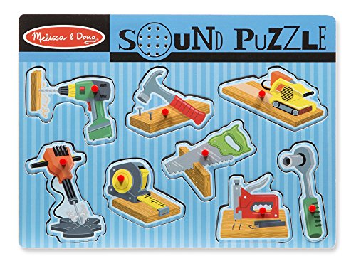 Preisvergleich Produktbild Melissa & Doug Soundpuzzle aus Holz - Werkzeuge (8 Teile)
