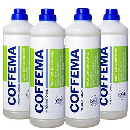 Coffema Spezial-Reiniger für Milch- und Sahnegeräte Sparpaket 5010 ? 4 x 1 Liter - 4