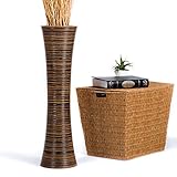 Alto (cm): 75 cm; Diámetro Máximo: 20 cm; Apertura: 9,00 cm; Color: marrón; Material: Madera de Mango