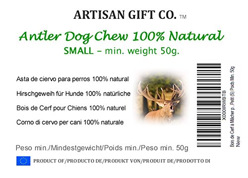 Naturally-Shed-All-Natural-Red-Deer-Antler-Dog-Chew--Small