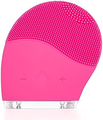 Ultrasonic Face Cleansing Brush,Waterproof Anti-Aging Facial Brush and Deep Exfoliator Makeup Tool for Facial Polish, Scrub and Reduce Acne (Red)