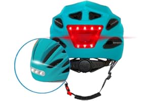 BEEPER - Casque avec LED Avant et arrière pour Vélo, VTT, Trottinette électrique ME134