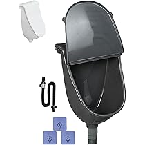 Wasserloses Urinal Für Männer Mit Deckel - Geruchsfrei & Einfach Zu Montieren