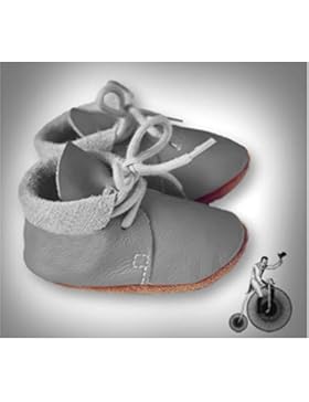 Babyschuhe Retro Leder grau Gr. M