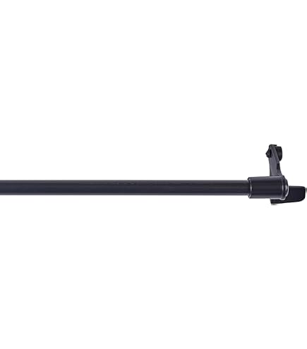 Tringle Autobloquante Extensible Ateliers28 - Longueur 80-110 Cm, Embout Boule, Décor Laiton - Pour Rideaux Légers - 5
