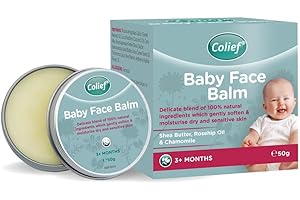 Colief Baby Face Balm | 100% Natural Oils & Butters for Infants | Gently Moisturise Baby's Dry & Sensitive Skin | Contains Shea Butter, Chamomile, Rosehip Oil, Coconut Oil | for Babies 3+ Months 50g