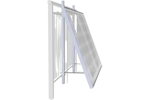 KOPEME Balcony Power Station Bracket 4 Pieces for 2 Modules Mounting Solar Module Balcony Power Station Bracket Balcony Adjustable Angle Solar Modules Photovoltaic Stand Mounting Set for Balcony Flat Roof