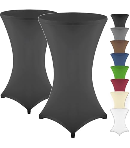 Copertura Per Tavolo Da Birraio Elasticizzata - Set 3 Pezzi, Nero, 70x220 Cm, Öko-Tex - Foto 12