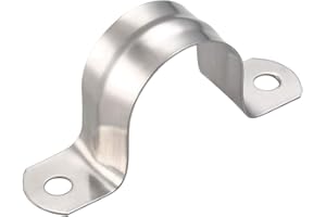 sourcing map 20 sztuk obejmy do rur obejma mocująca 304 stal szlachetna 2 zaciski otworowe 32 mm sztywne