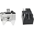 1 Pcs QP-02-4.7 PTC Refrigerator Start Relay 3Pin Coolers Compressor Starter with 1pcs Refrigerator Overload Protector 1/2HP, （TWAITU）.